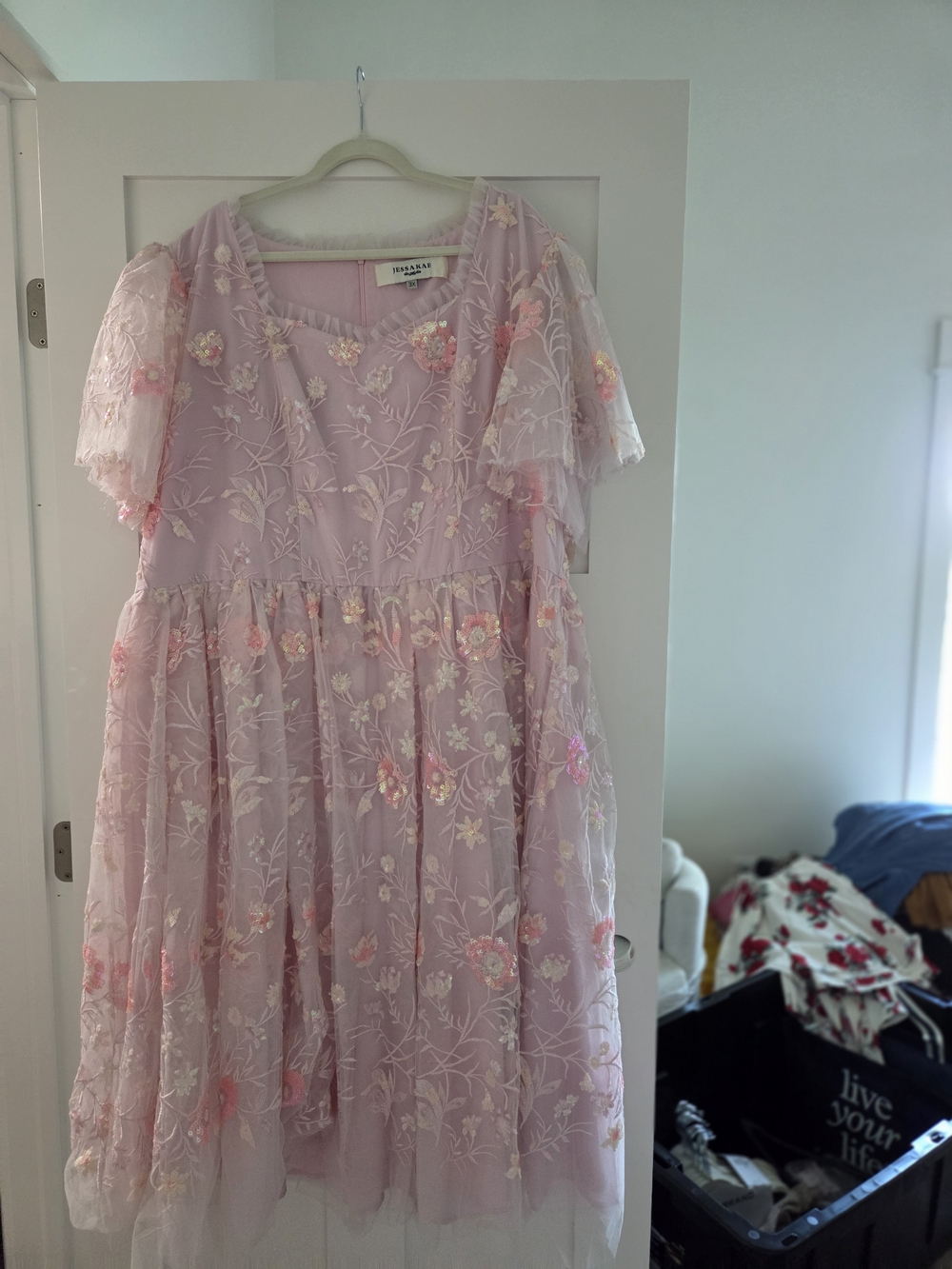 JessaKae Layla Embroidered Midi Dress